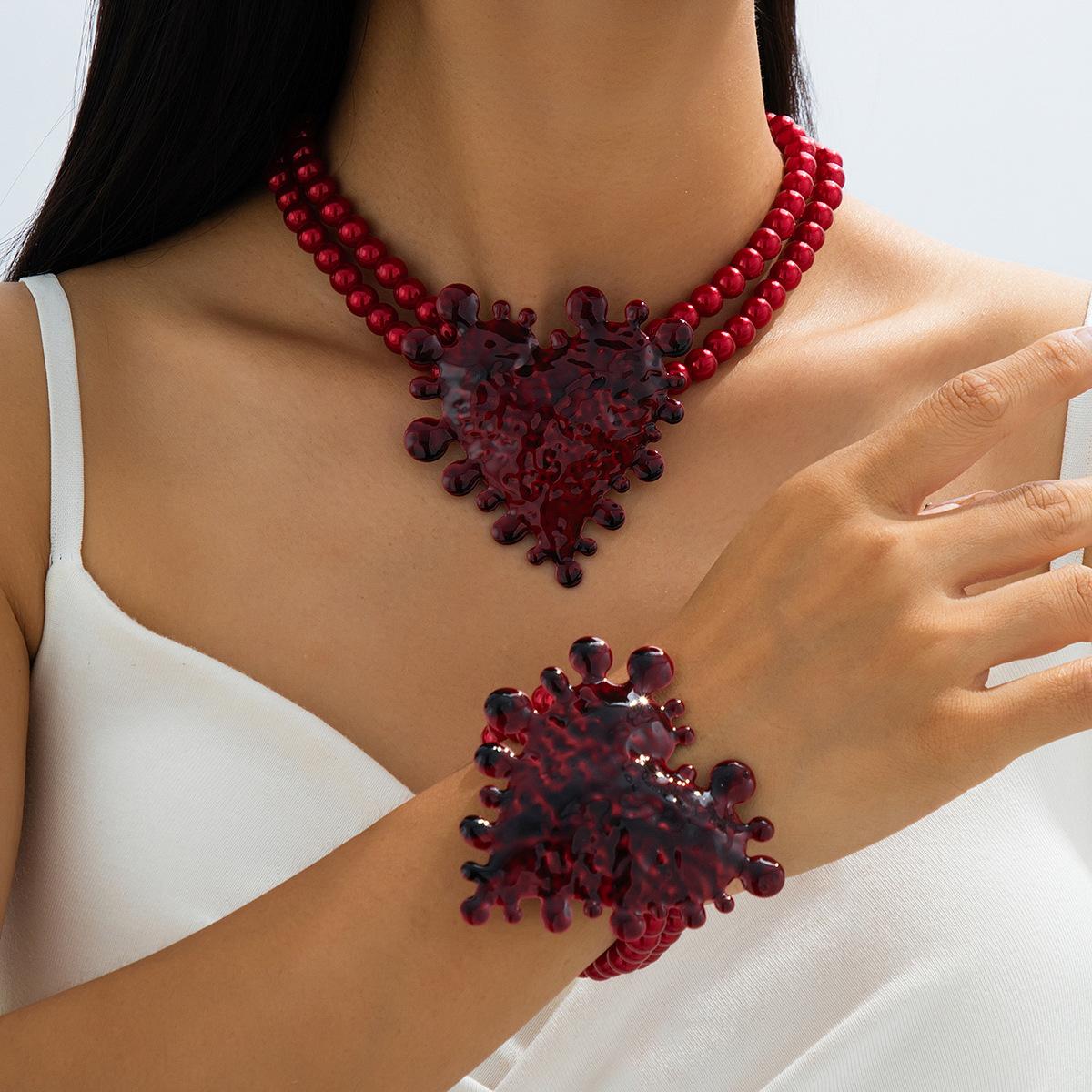 

Модное ожерелье для женского ювелирного набора коричневый