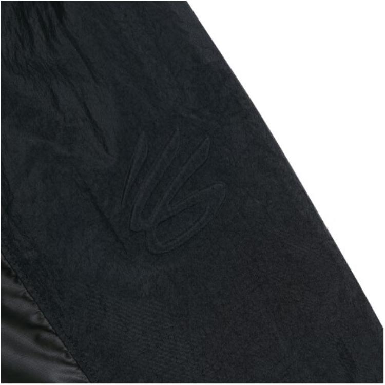 Under Armour Solid Color Casual Basketball Woven Hooded Jacket Men Jackets Black 1383372-001