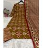 Indian Women Designer Cotton Printed Kurta Pant Duaptta Set Salwar Suit Party Wear Top Tunic