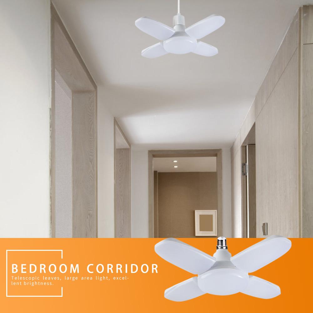 Faltbares LED Garagenlicht 60W B22 Heißverkauf Tragbar Sicherheit Winkelverstellbar Praktische Lüfterblätter Energiesparlampe