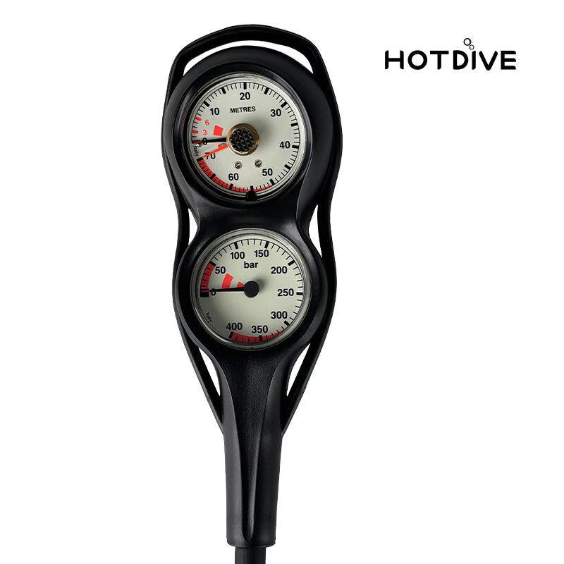 HOTDIVE Portable Dive Pressure & Depth Gauge Console