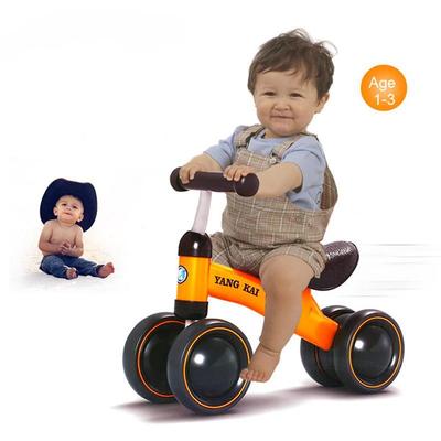 Baby Balance Bike Learn To Walk Toddler Walker Boy Girl 4 Wheels Push No Foot Pedal Riding Toy Bicycle