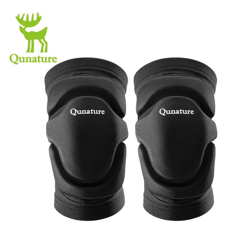 Qunature Sport Knee Pads Single Double Board Ski Knee Pads Protective Gear Knee Anti-fall Riding Outdoor Legs Knee Pads S чёрный