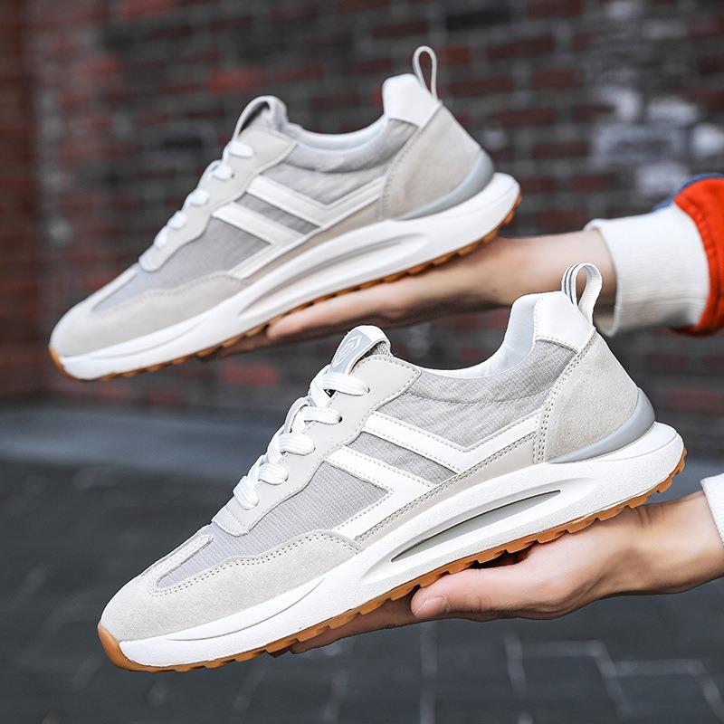 Men's shoes spring new breathable sports shoes men's running casual young dad trendy shoes versatile shoes men