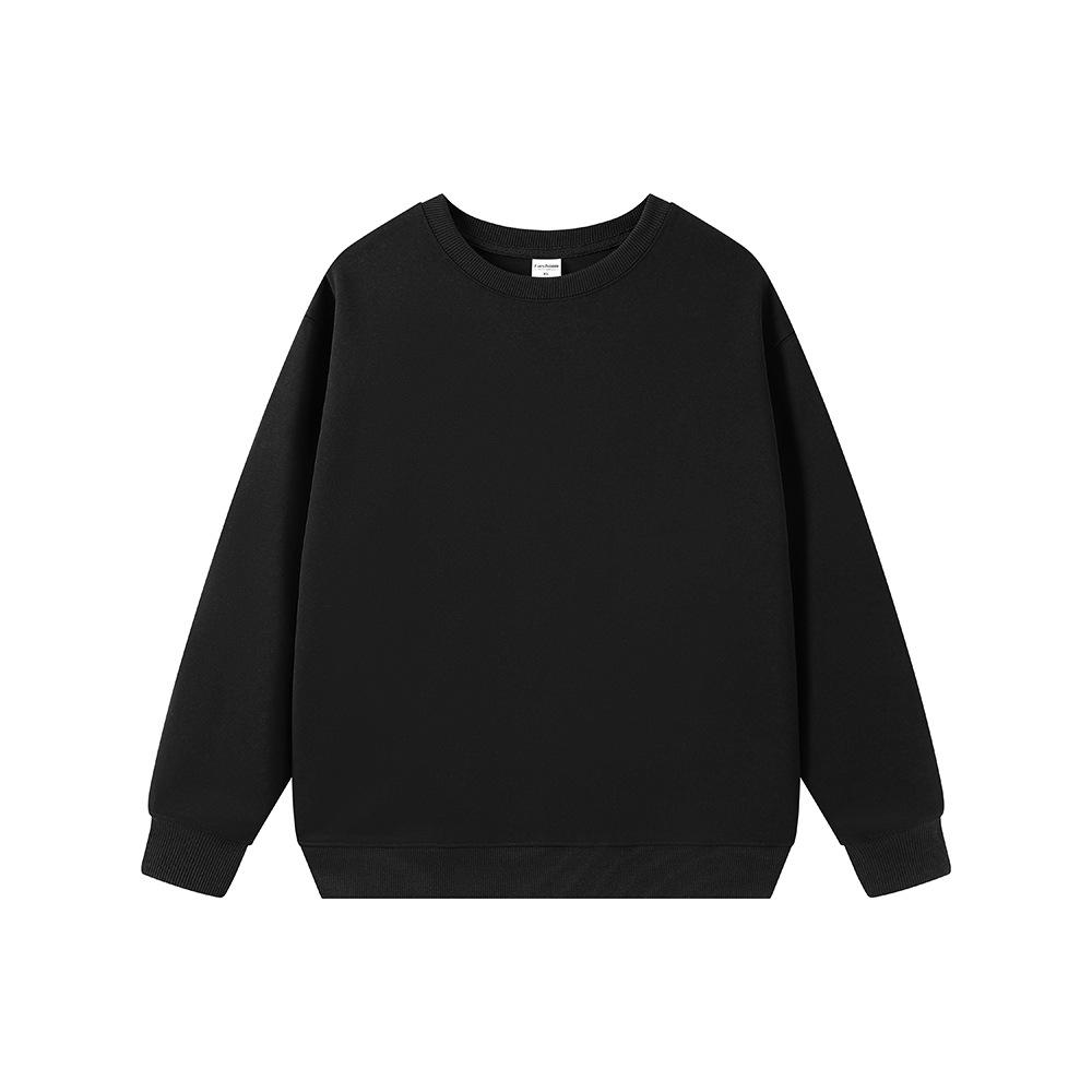 Ciężka Męska Bluza z Kapturem Casual Luźna 330G - Jednolity Kolor Amerykański Trend, Kolekcja Jesień/Zima