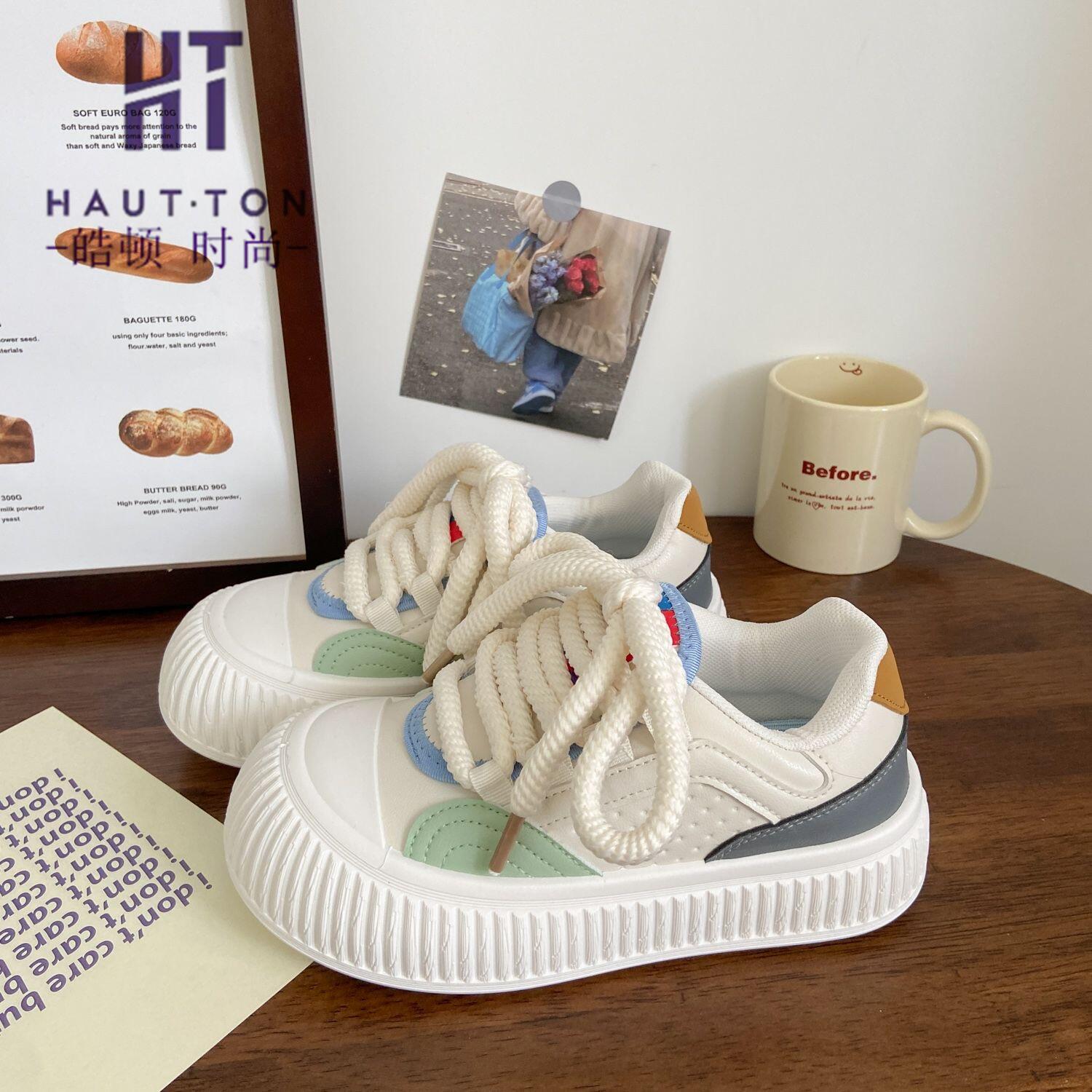 

Женская мода повседневная цветная блокировка кроссовки женская обувь женская осень 2024 года новая дизайнерская спортивная обувь Zapatillas De Mujer CN 35 бежевый