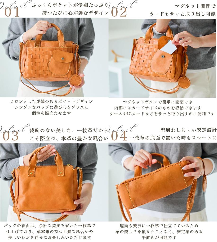 ZUCCHERO Dames Handtas van Echt Leer, 2-Weg Schoudertas Handtas, Zucchero 40020