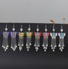 Bohemian Long Fringed Water Drop Earrings Retro Ethnic Style Earrings Women'S Colorful Butterfly Necklace Women'S