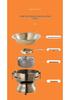 304 Stainless Steel Single-Serving Hot Pot for Shabu Shabu