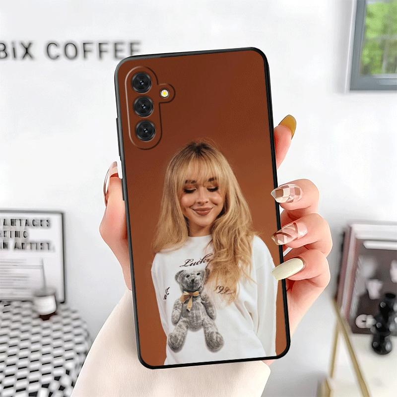 CR66 S-Sabrina C-Carpenter Zachte Telefoonhoes voor Samsung A17 A37 A57 A16 A26 A36 A56 A15 A25 A35 A55 A14 A24 A34 A54 A13 A23 A33 A