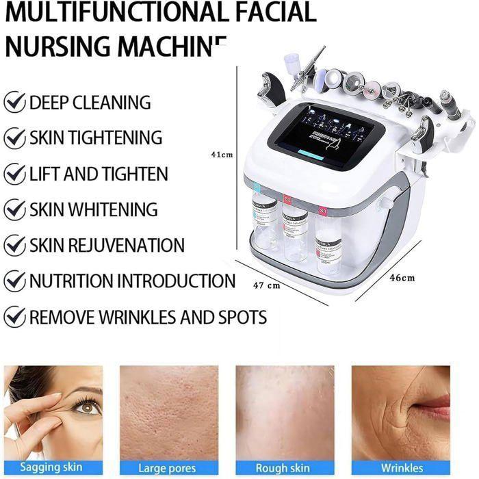 Appareil de soin du visage -10 en 1 - Nettoyage en profondeur - Lifting - Hydratation