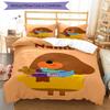 3pcs Custom Name Hey Duggee Bedding Set Duvet Cover Closure Includes 1 Duvet Cover & 2 Pillowcases, Soft and Comfortable for All Seasons.
