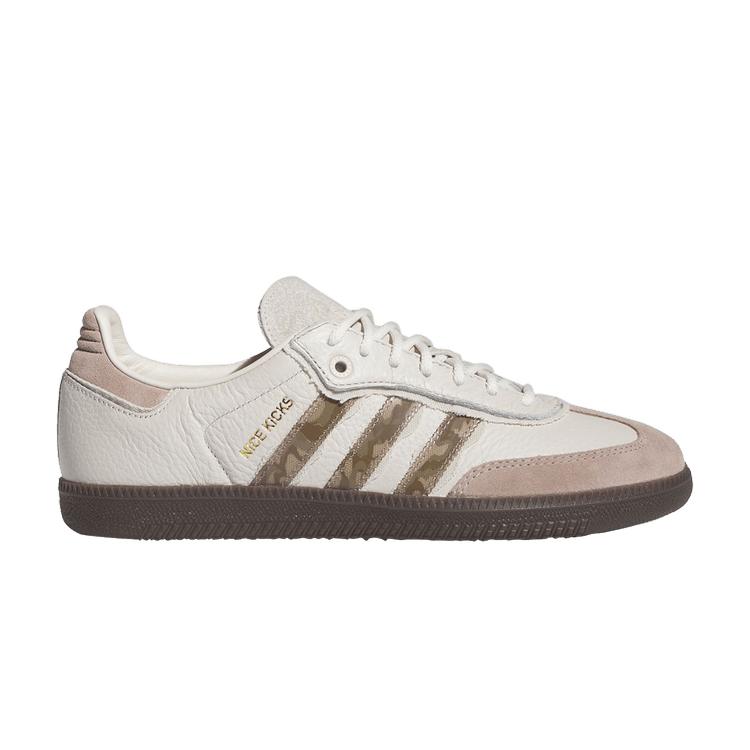 Zapatillas Unisex Nice Kicks x adidas Samba Consortium Cup Blanco Marrón Talco IE0172