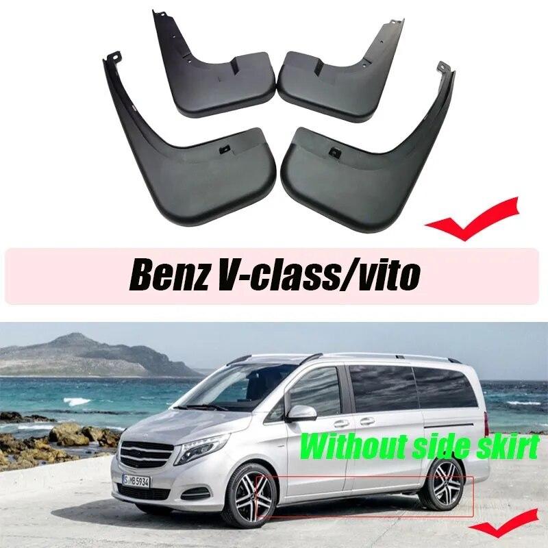 For Benz V-klasse Vito Skvettlapper skjermer W447 V250 Skvettlapper sprut Beskyttelsesskjermer biltilbehør auto styline Foran Bak 4stk