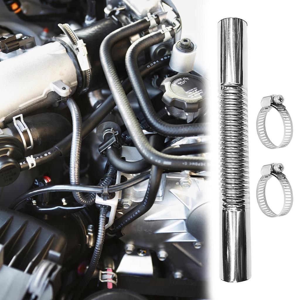 Straight Pipe Exhaust 5.91Inch Spiral Piping Exhaust Straight Pipe For Automotive Trucking Outdoor Maintenance Vehicle Car