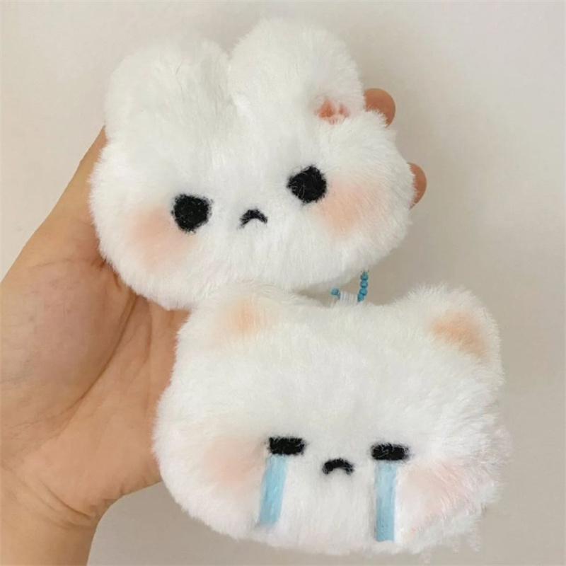 Cartoon Plüsch Kaninchen Puppe Spielzeug Schlüsselanhänger süße süße Tasche Anhänger Charms Auto Schlüsselanhänger Zubehör für Frauen Paare Kawaii Geschenk
