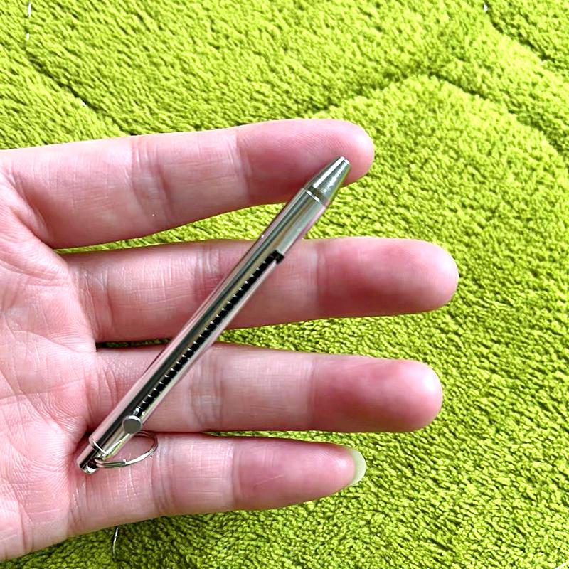 1ks kovová vidlička na ovoce Vysoce pevná dárková klíčenka Stahovací párátko Přenosné venkovní