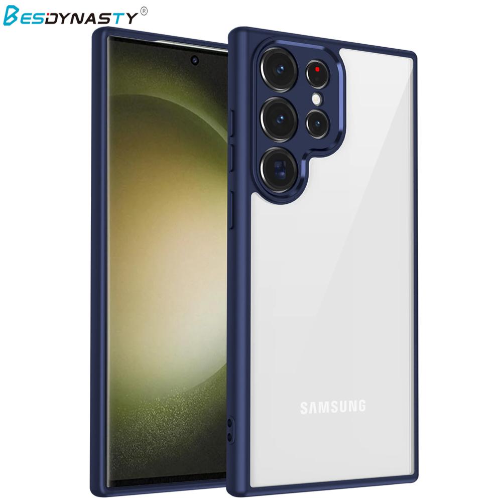 Luxury Matte Acrylic Clear Hard Case For Samsung Galaxy S25 Edge S24FE S23 Ultra Plus A56 A36 A25 A26 A24 A52S A16 A55 A35 Cover