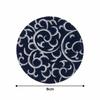 Endo Shoji TKG Paper Coasters, Navy Blue with Arabesque Pattern (100 Pieces), Round, 90mm Diameter, 1mm Thick, a Must-Have for Evening Drinks, Commerc
