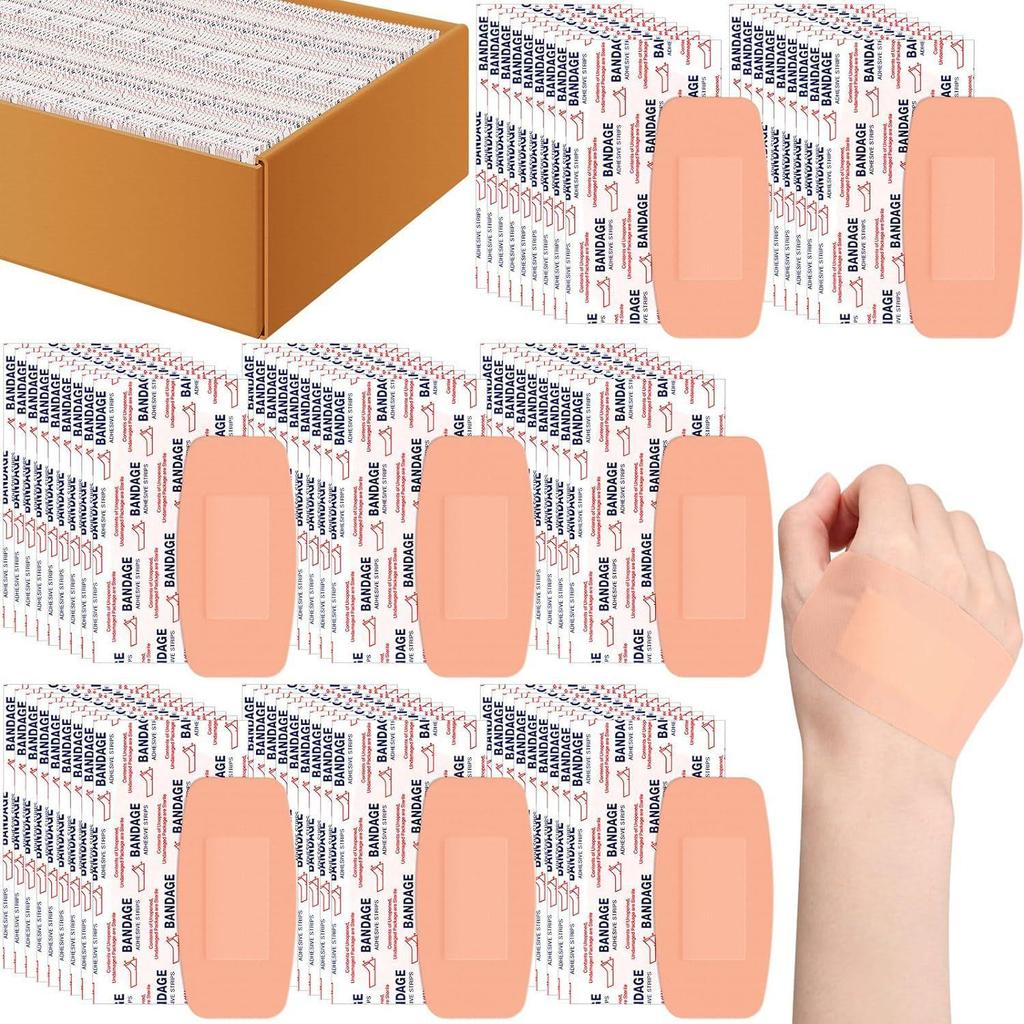 100 Pcs First Aid Waterproof Wound Plaster Medical Anti-Bacteria Band Aid for Home Travel First Aid Kit Emergency Kits