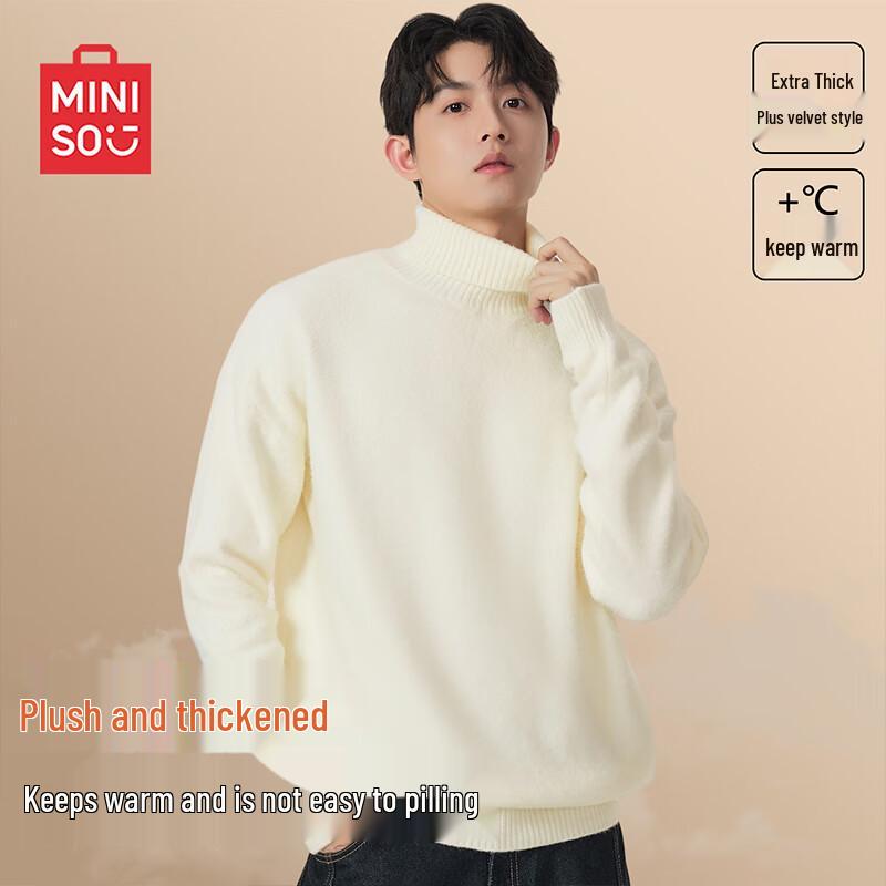 MINISO Men's Soft Turtleneck Sweater