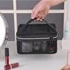 Travel Makeup Bag With Mesh Organizer For Cosmetics And Toiletries In Polyester Fabric