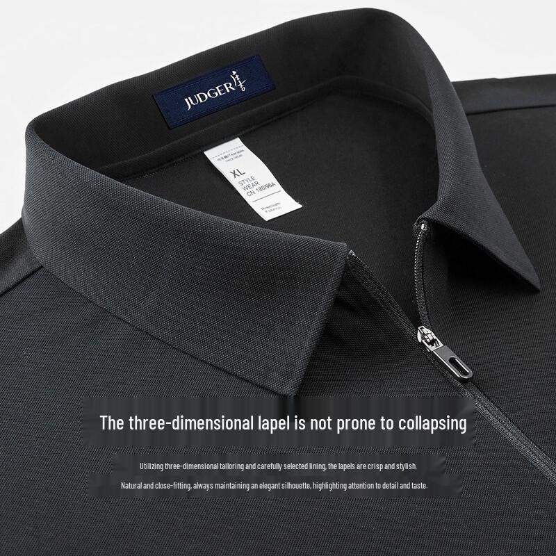 Judger Men's Cotton Modal Business Casual Short Sleeve T-Shirt