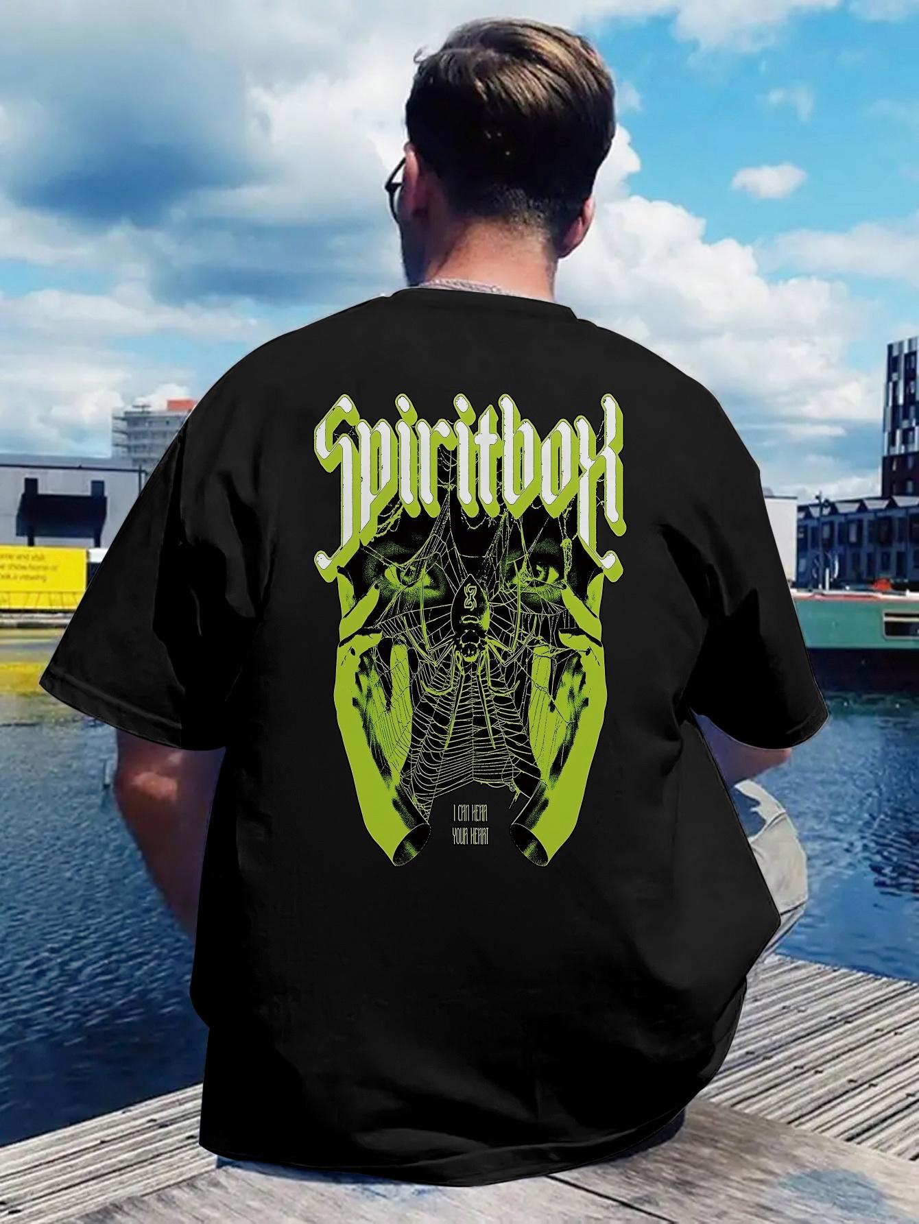 Retro Rock Band Print T-shirt XXXL