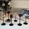 ZISIZ Handmade Black Stem Champagne Glass