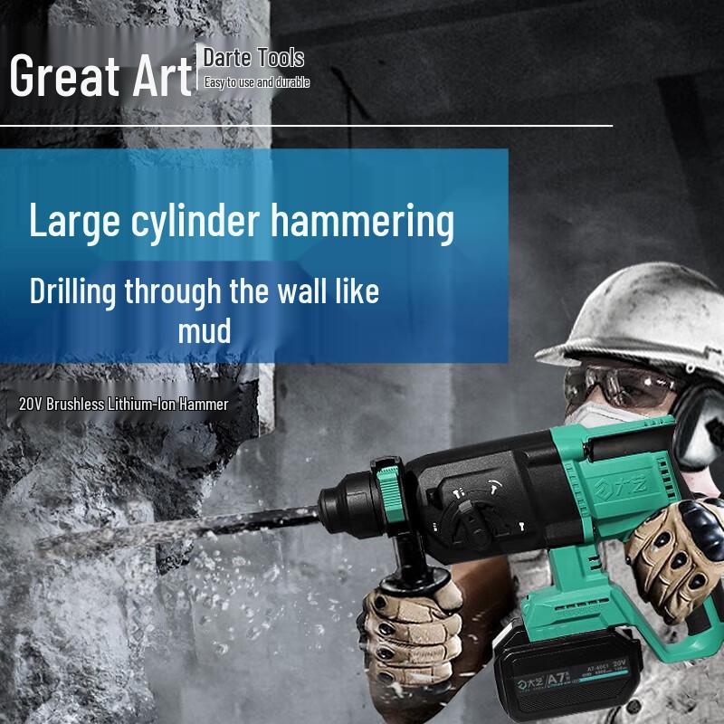 

Dayi 20V Cordless Brushless Rotary Hammer Drill CN plug (adapter included)