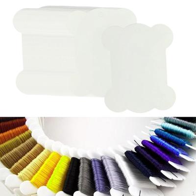 100 Stück Zahnseide-Spulen Stickerei Kreuzstich Garnhalter Organizer