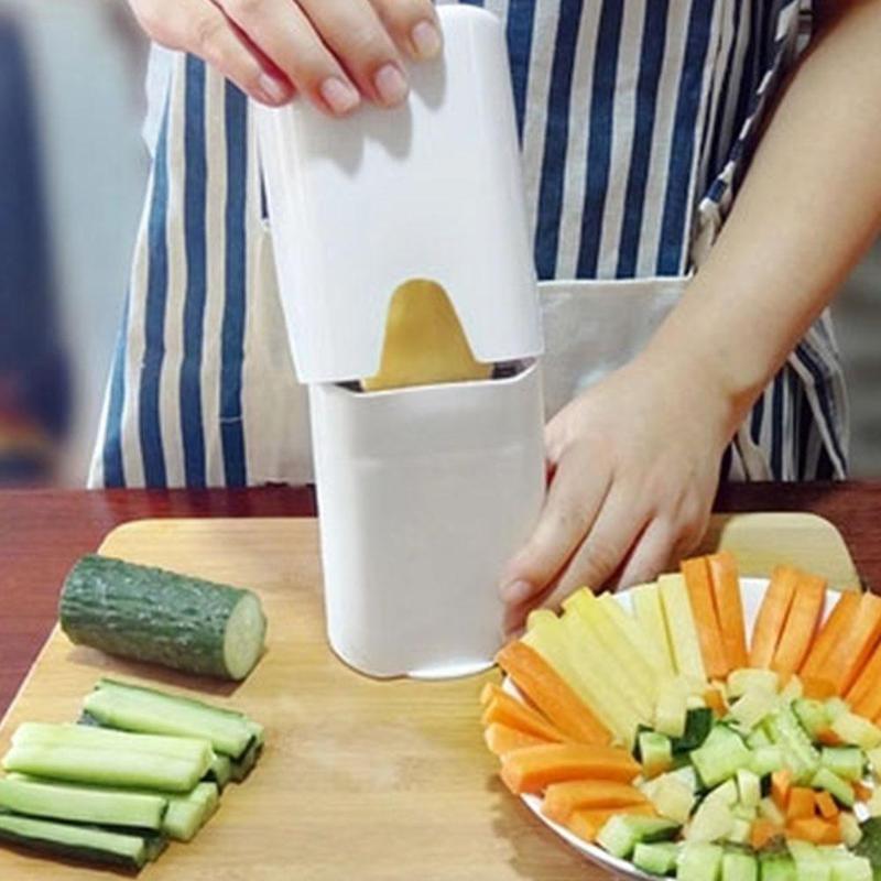 New New Kitchen Fries One Step French Fry Cutter Potato Vegetable Fruit Slicer Tool