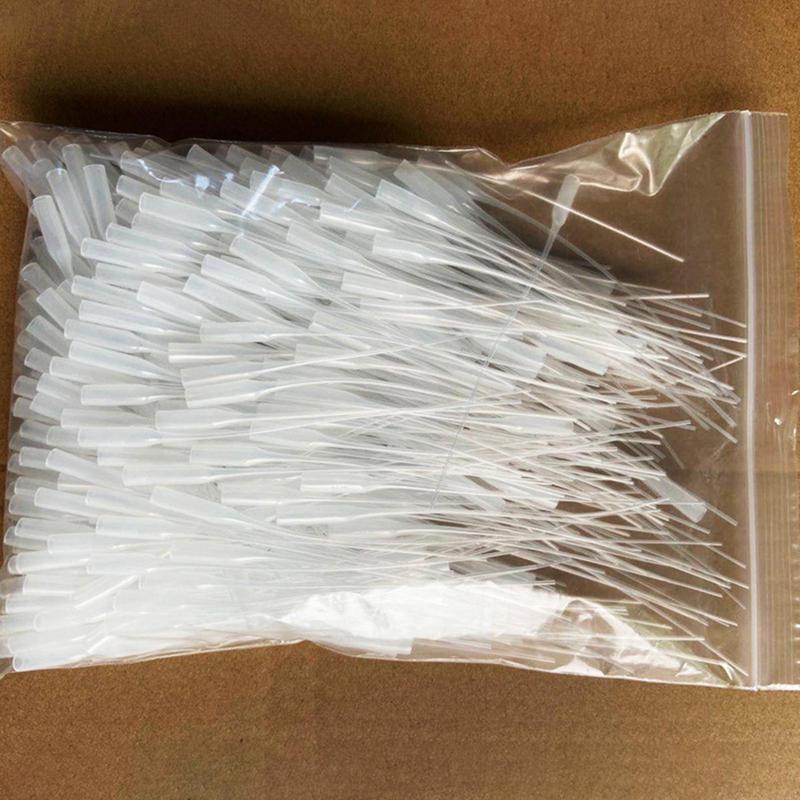 100Pcs Glue Micro-Tips Plastic Glue Bottle Tips Glue Extender Precision Applicator Dropping Tube Nozzle For Crafting Lab
