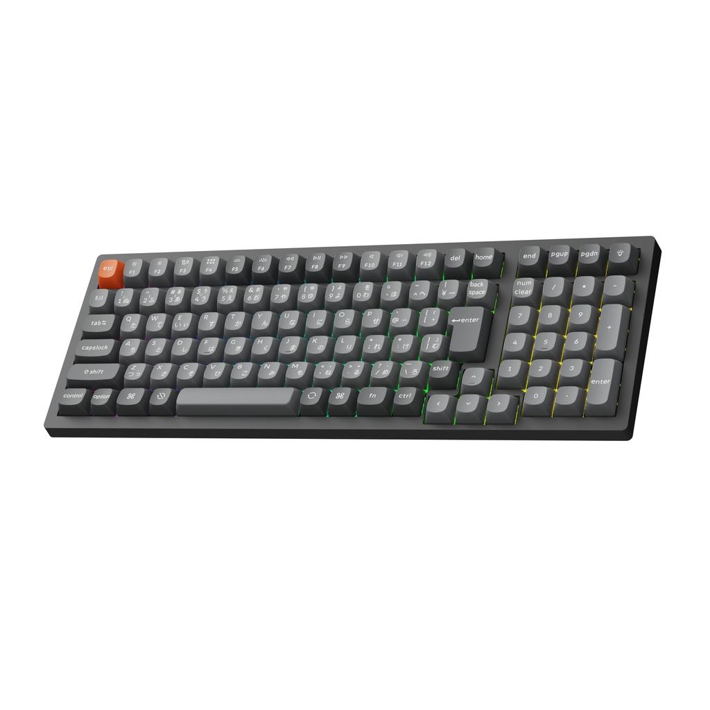 Keychron K4 Max QMK Wireless Custom Mechanical Bluetooth Wireless Wired QMK RGB Super Compatible with and Linux Japanese Keychron Super Mechanical