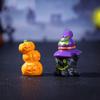 Miniaturowe Figurki Halloween, Miniaturowe Figurki z Żywicy Halloween Ozdoba na Wypełniacze do Torby Halloweenowej, Dekoracje Ogrodowe do Domków dla Lalek