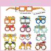 Season Theme Graduation Cartoon Pattern Paper Glasses Photography Props Decor