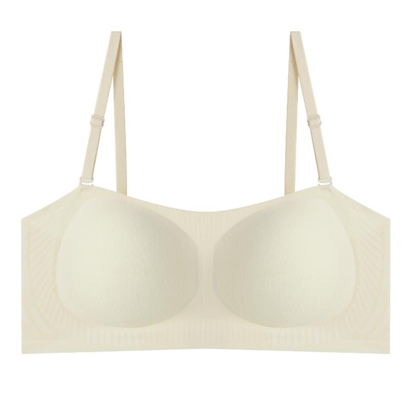 Women's Strapless Anti-Slip Support Lightweight Bra Summer Cool Breathable Comfortable Invisible Seamless Soft Wire Free Bra