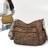 Retro Washed PU Messenger Bag Shoulder Women's Bag