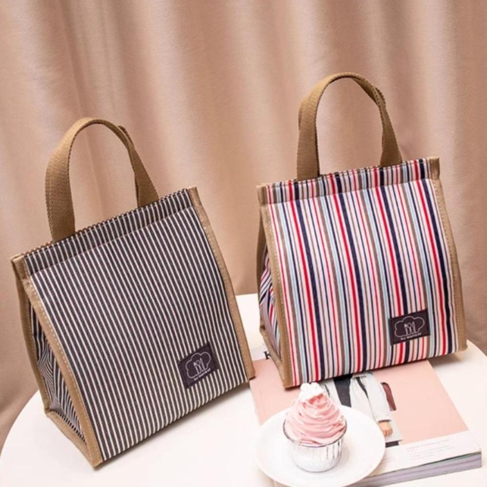 Waterproof Hand-held Picnic Food Pouch Large Capacity Storage Handbag Student