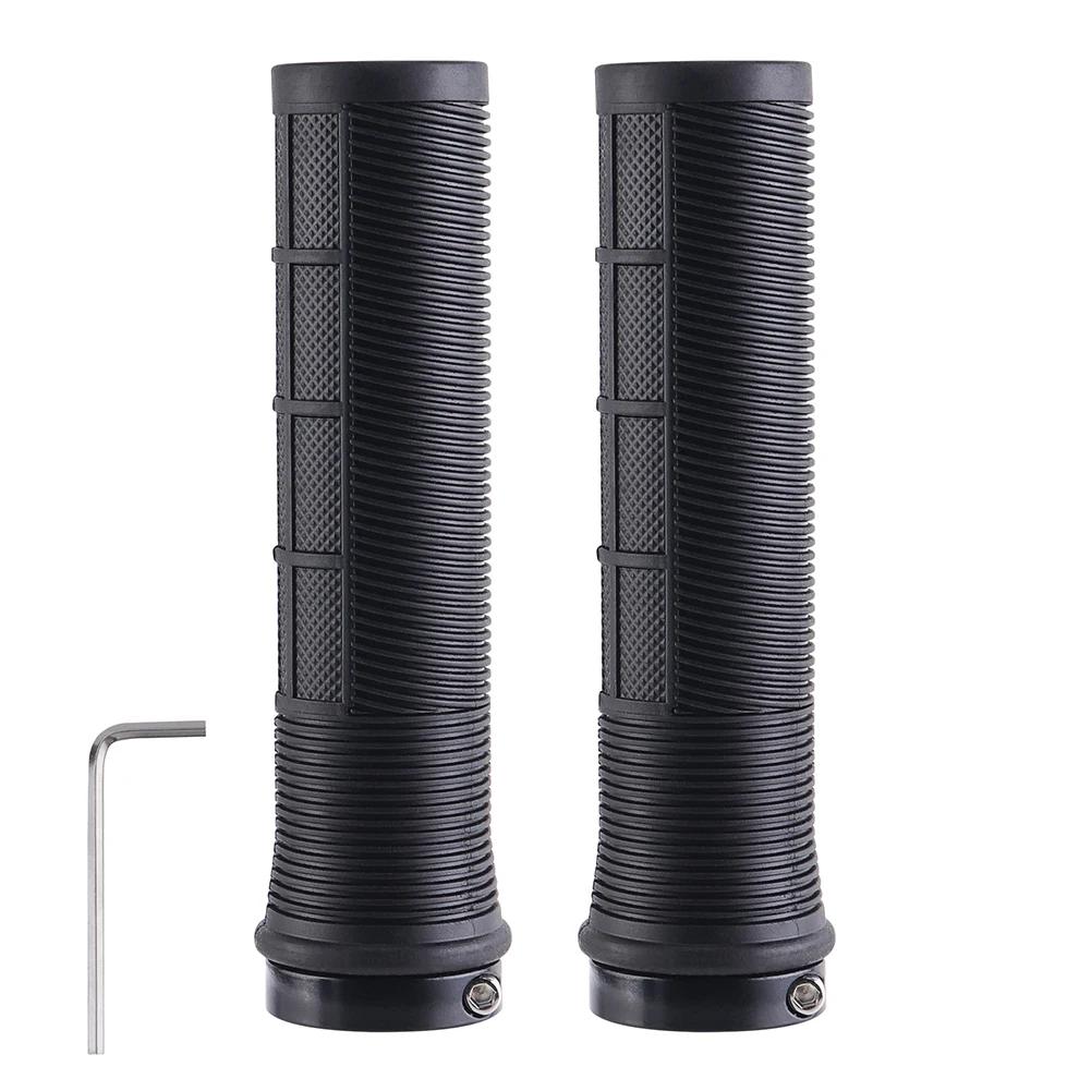 TPR Bicycle Handlebar Grips Anti-skid Bar Grips Shock Absorbing MTB Mountain Bike Handlebar Shock-absorbing Cover Cycling Access