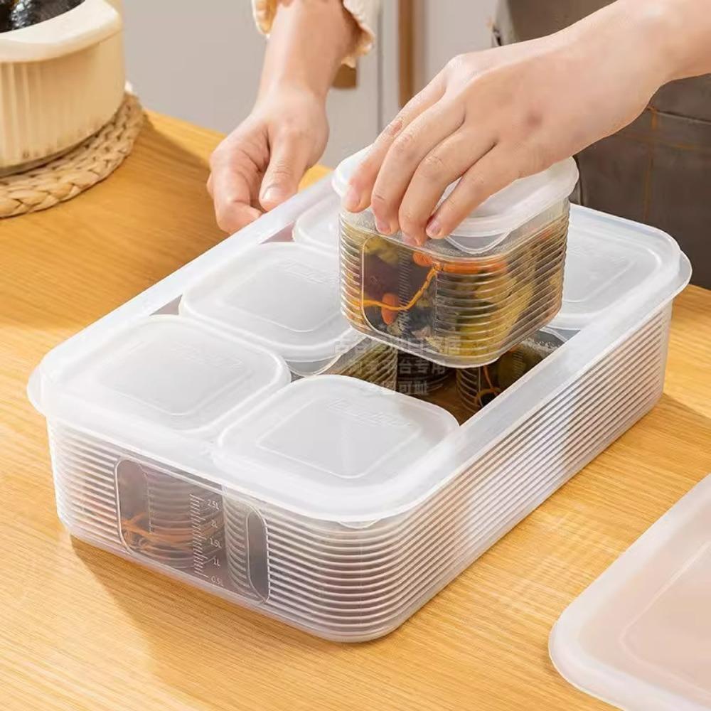 Transparent Refrigerator Storage Box Multifunctional Food Classification Shelf Fridge Organizer Rack Resuable Durable