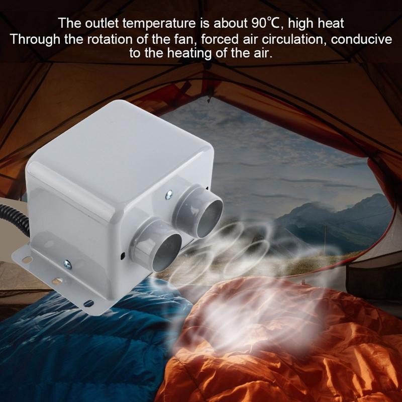 600-800W 2 Hole Car Electric Heater Winter Heating Fan Warmer Window Defroster Demister