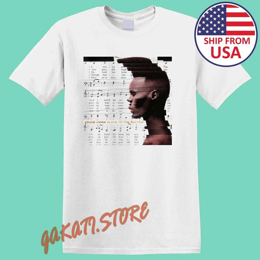 Grace Jones Slave to The Rythim Men s White Size S-5XL S