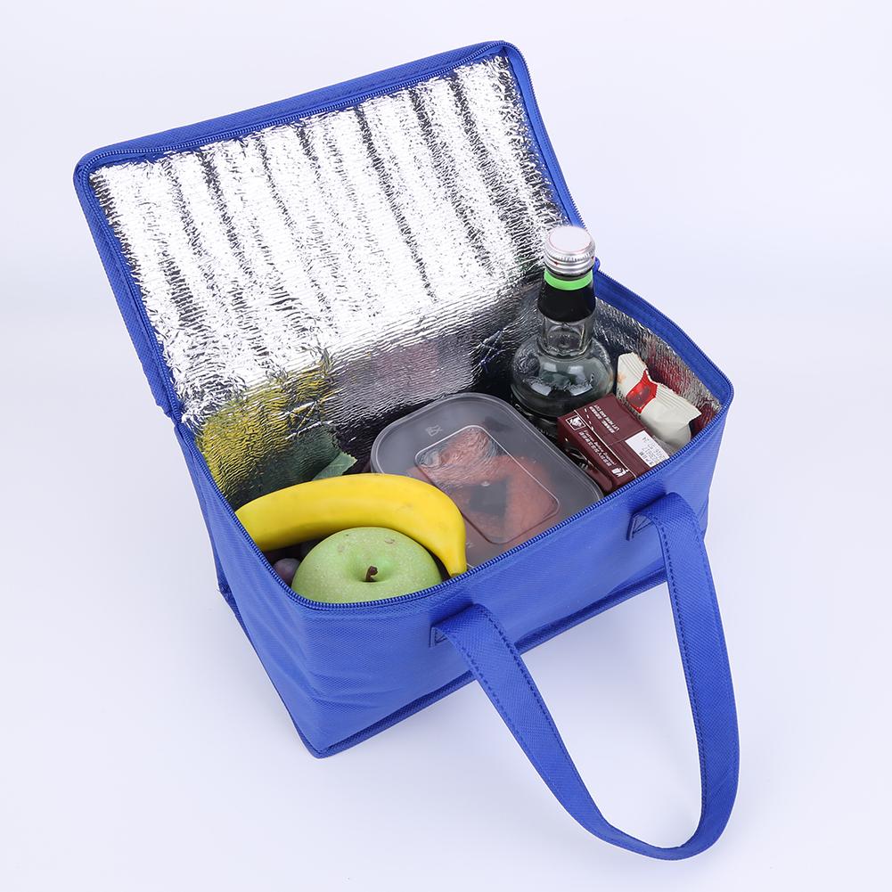 Bolsa Térmica Portátil para Almoço Dobrável Isolamento Pack de Piquenique Bolsa Térmica para Comida Porta-Bebidas Bolsa Isolada Sacos de Armazenamento de Utensílios de Cozinha Cerveja