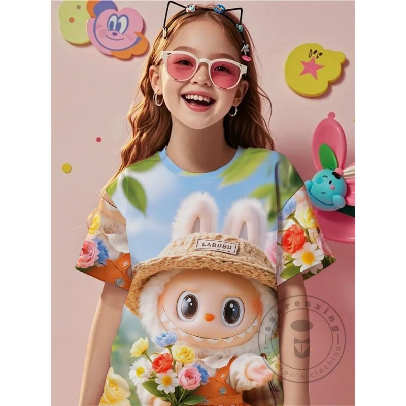 Potisk Dětské Oblečení 5 Až 14 Let Chlapecké Outdoorové Oblečení Pro Kreslené Novinky Cool Pro Labbu Děti Chlapec Dívka Dítě Tričko Top