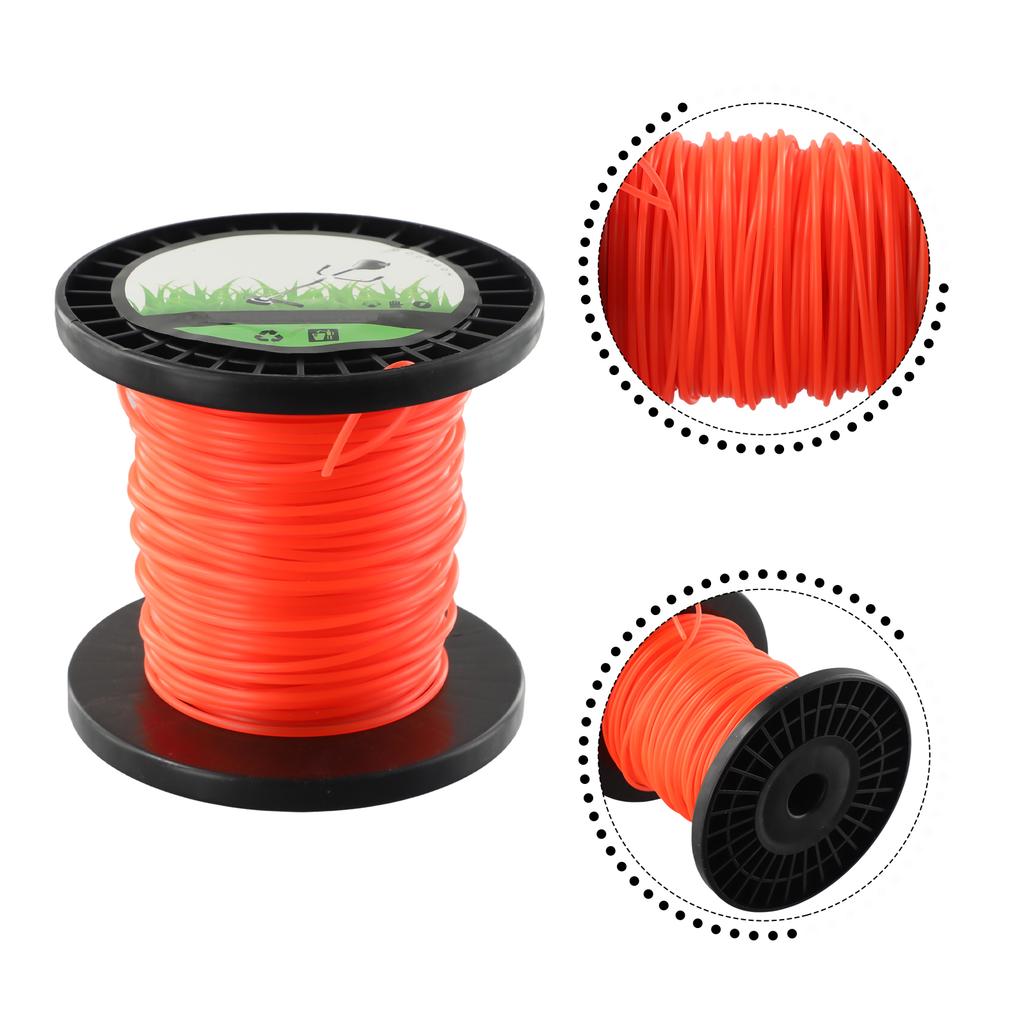 50m 2 4mm Round Brushcutter Trimmer Cord Line Wire for Lawn Edging and Garden Clearing for Lightweight Petrol Brushcutters