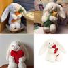 Bunny Bashful With Candy Cane Plush Doll Stuffed Animal Playroom Gifts Decor