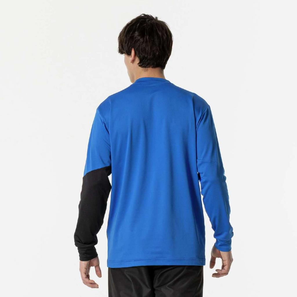 Mizuno Tennis Light Easy To Move Blue X Black Sweatshirt, 62MCB511, Moisture-Wicking, Quick-Drying, In,