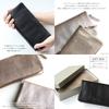 VIA DOAN Long Wallet Genuine Leather Soft Kip Made In Japan Large Capacity Round Zipper [VIA DOAN] Women's [No.701] (Black (10))