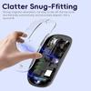 Transparent Wireless Mouse Dual Mode Bluetooth-Compatible Rechargeable Mouse Noiseless Cordless Computer Mice For Pc Laptop